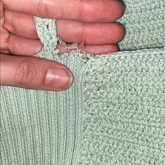 Free People Sea foam blue crochet crop top S!! - Picture 5 of 5